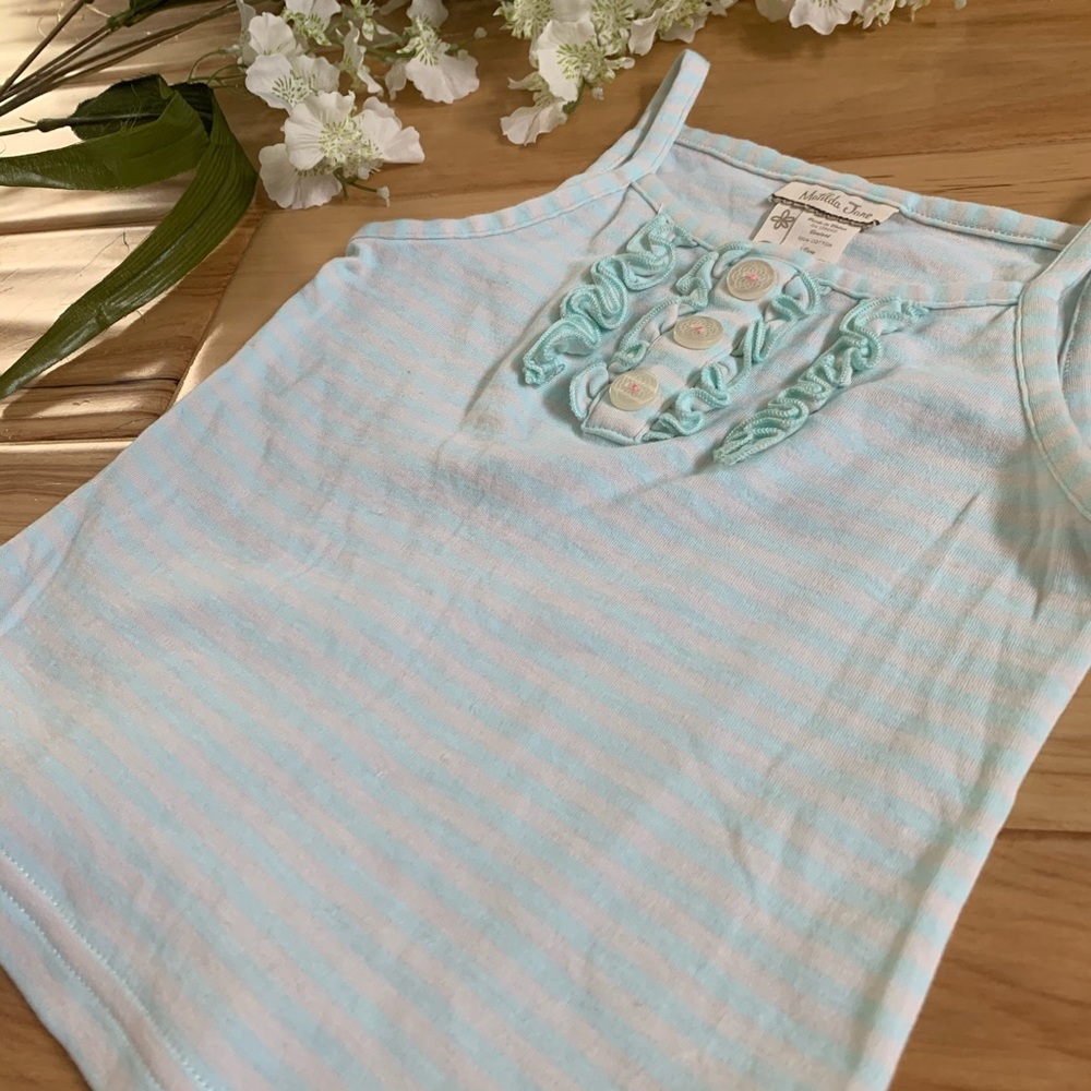 Matilda Jane 4T Ruffle Button Detail Tank Top - Picture 4 of 6